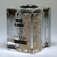 Silberstreuer Deluxe, reines essbares Silber – 100 mg Silberflocken